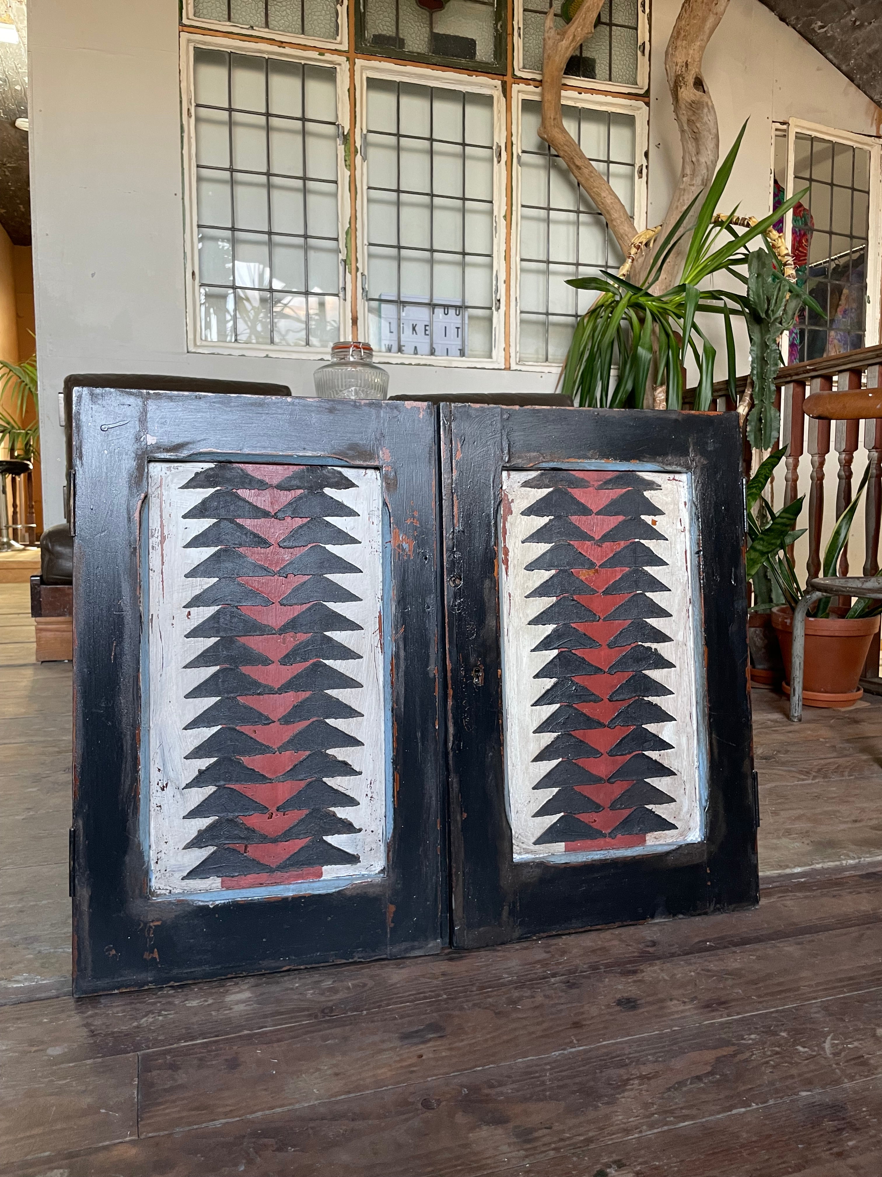 Vintage Pine Folk Art Wallhangings