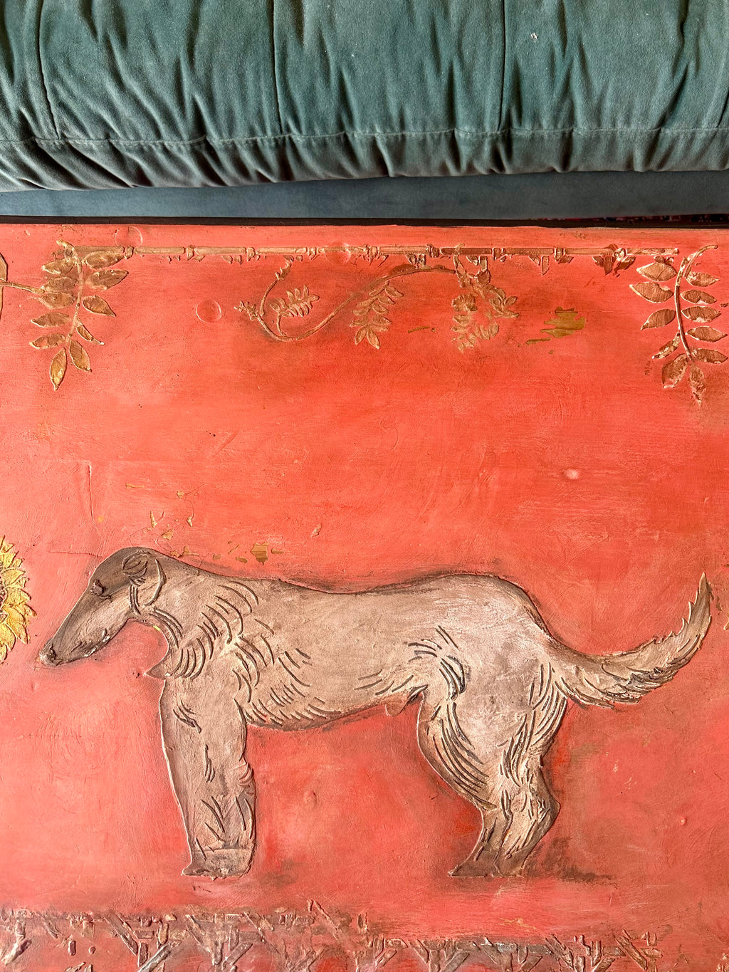 Vintage Painted Bloomsbury Inspired Hound Coffee Table