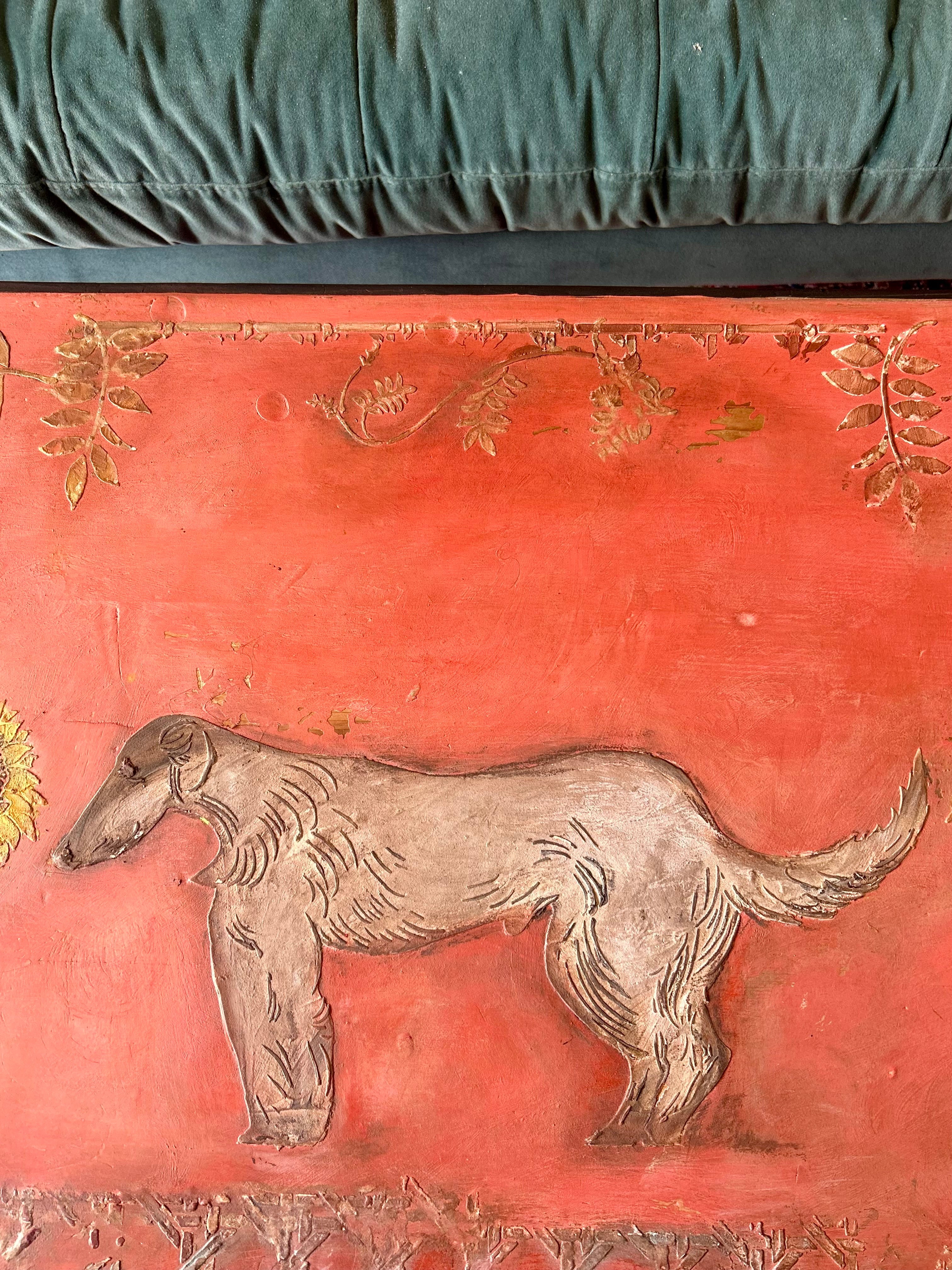 Vintage Painted Bloomsbury Inspired Hound Coffee Table
