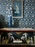 Vintage Painted Blanket Box with Swan Chinoiserie