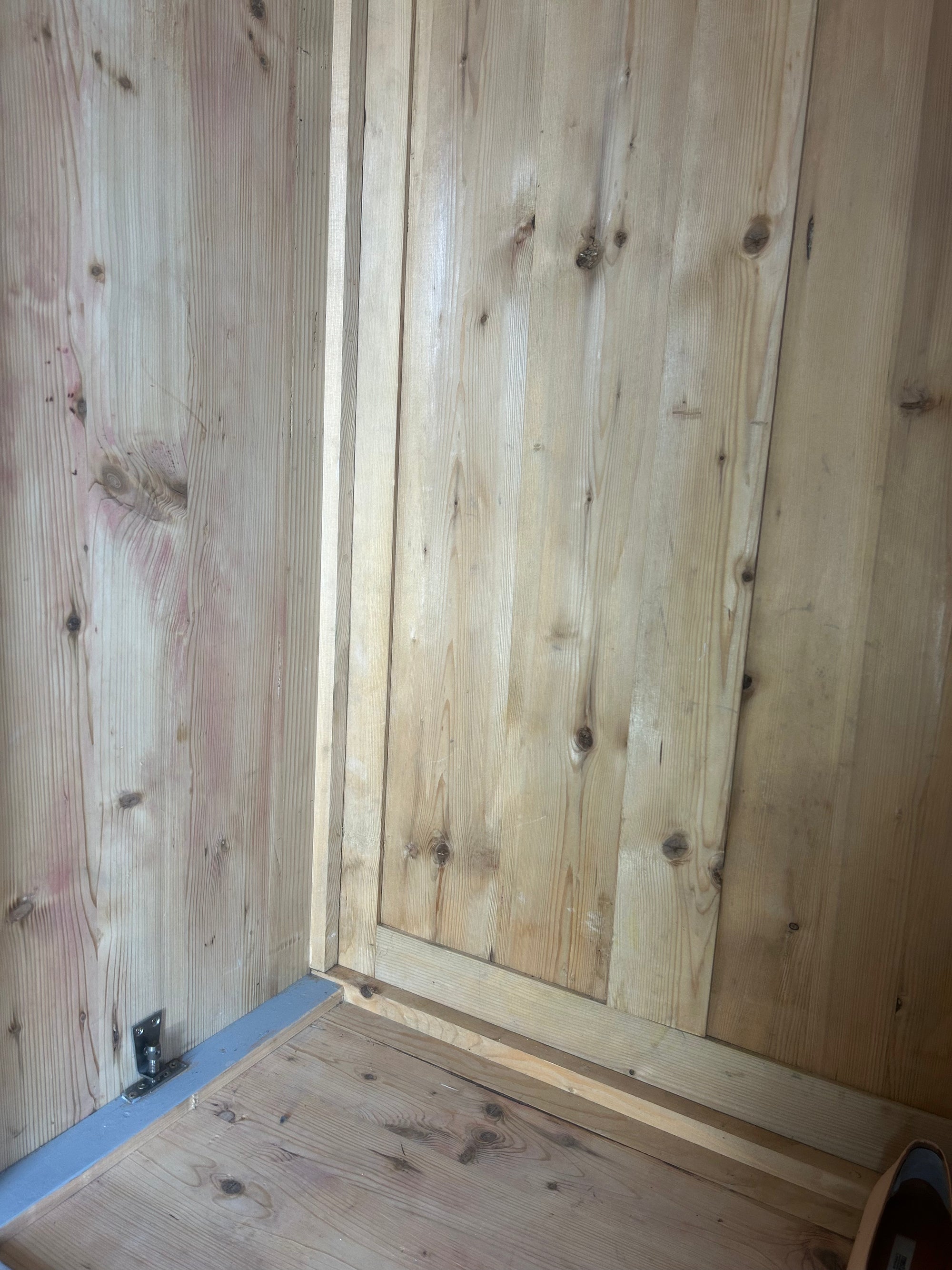 Vintage Painted Wardrobe with Swan Chinoiserie