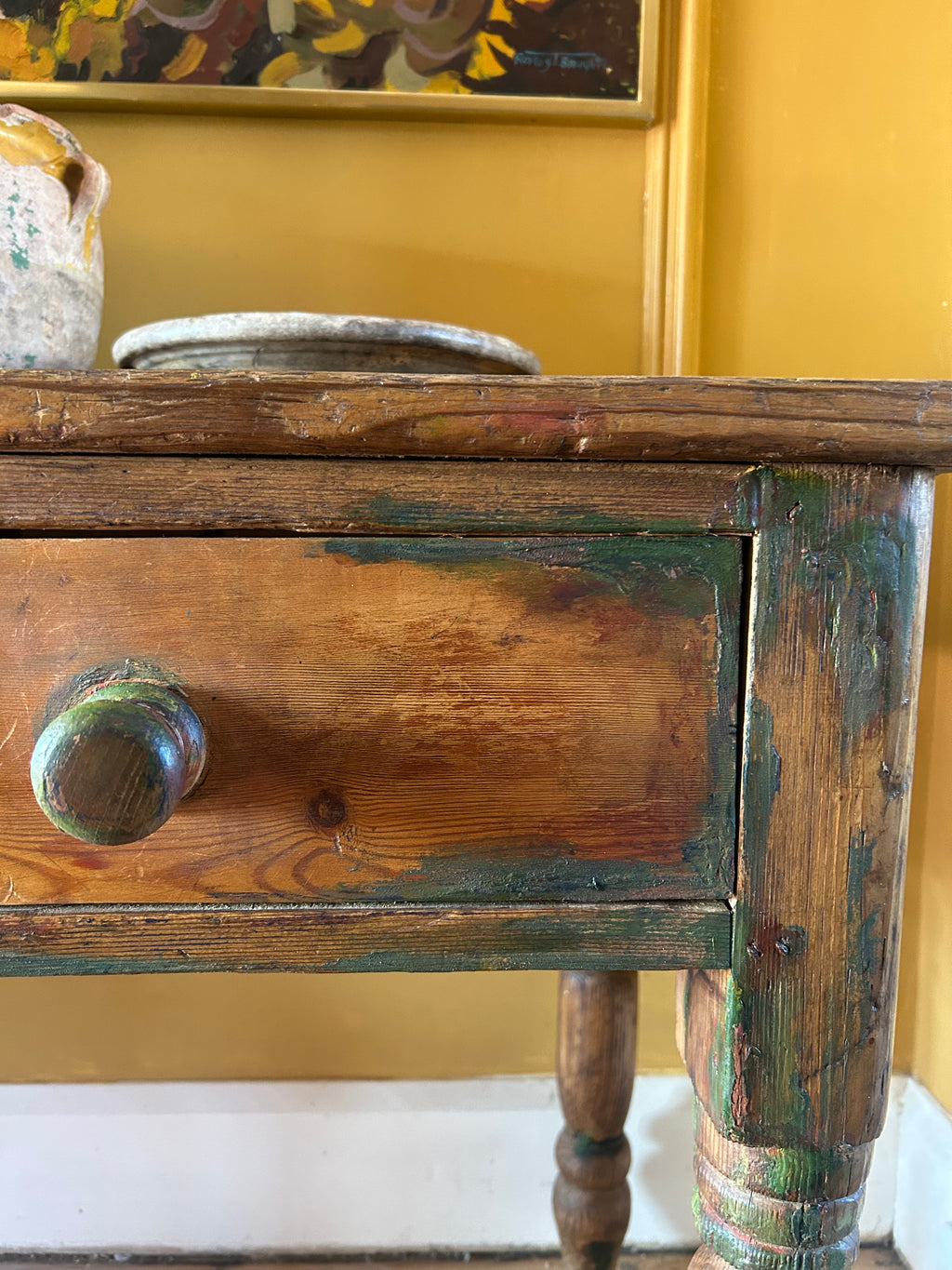 Vintage Pine Console Table/Desk