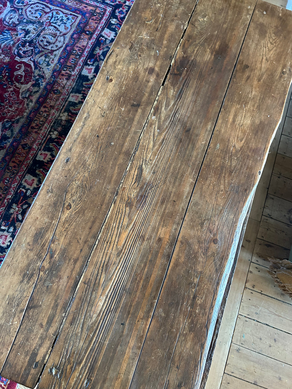 Vintage Painted Pine Prep Table